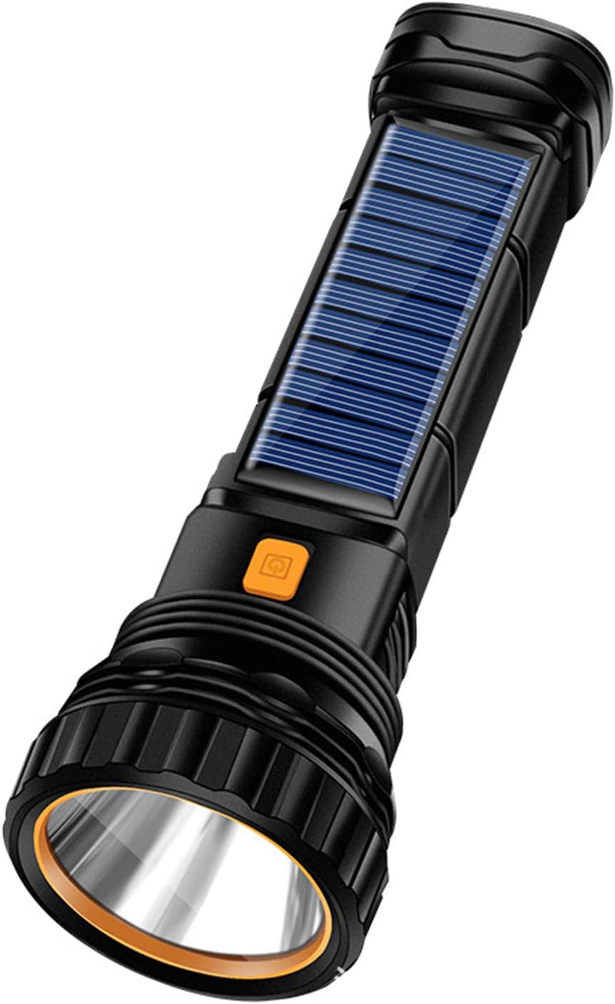 Linterna LED solar \/ recargable multifunción de 1000 lúmenes, con...