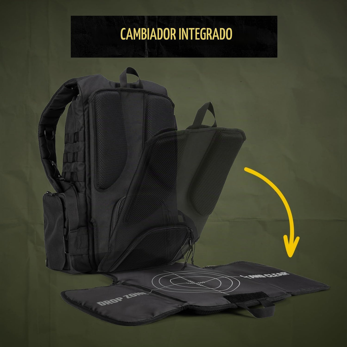 Tactical Baby Gear Daypack Mochila Táctica de Pañales para Papás -...