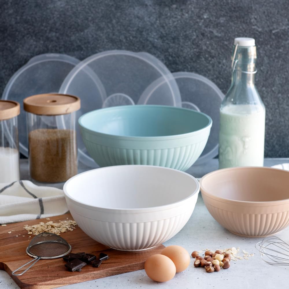 Nordic Ware - Juego de tazones para preparar, servir y mezclar, 6 p...