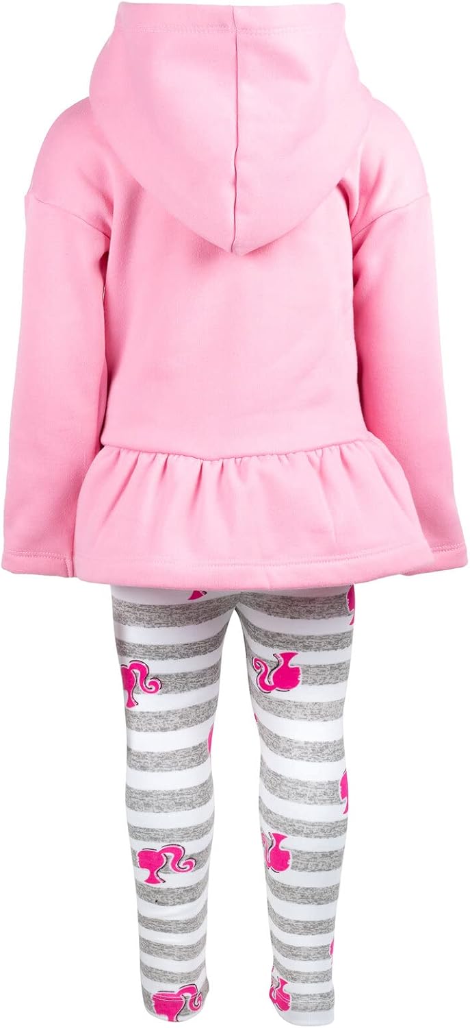 Conjunto de sudadera con capucha de forro polar y leggings para niñ...