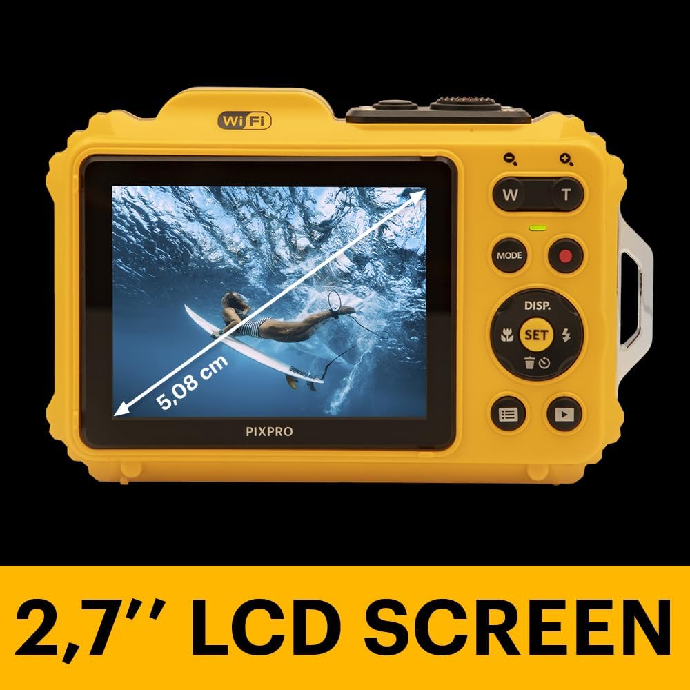 KODAK PIXPRO WPZ2 - Cámara digital impermeable de 16 MP, 49.2 ft, z...