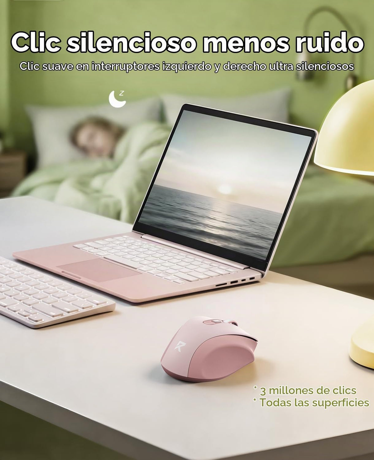 Redragon Mouse inalámbrico para laptop, mouse Bluetooth (BT5.0\/3.0...
