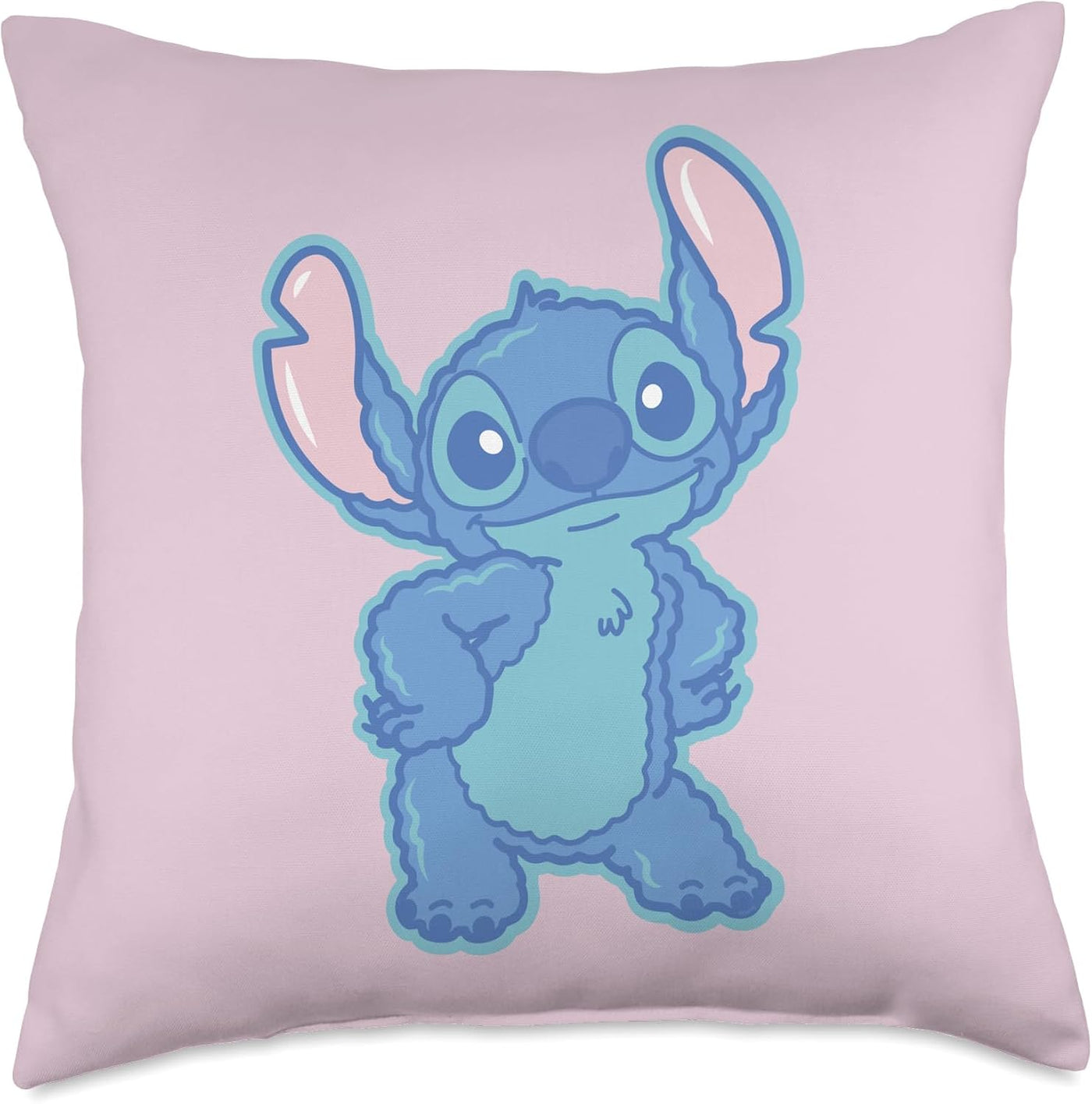 Disney Lilo &amp; Stitch - Almohada mullida y bonita de puntada de...