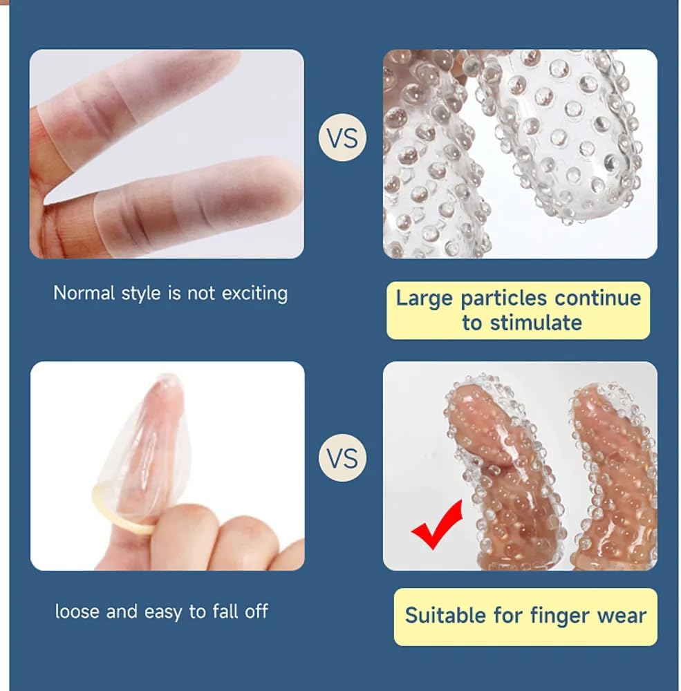 2 piezas de accesorios para vibrador de dedo para adultos, funda pa...