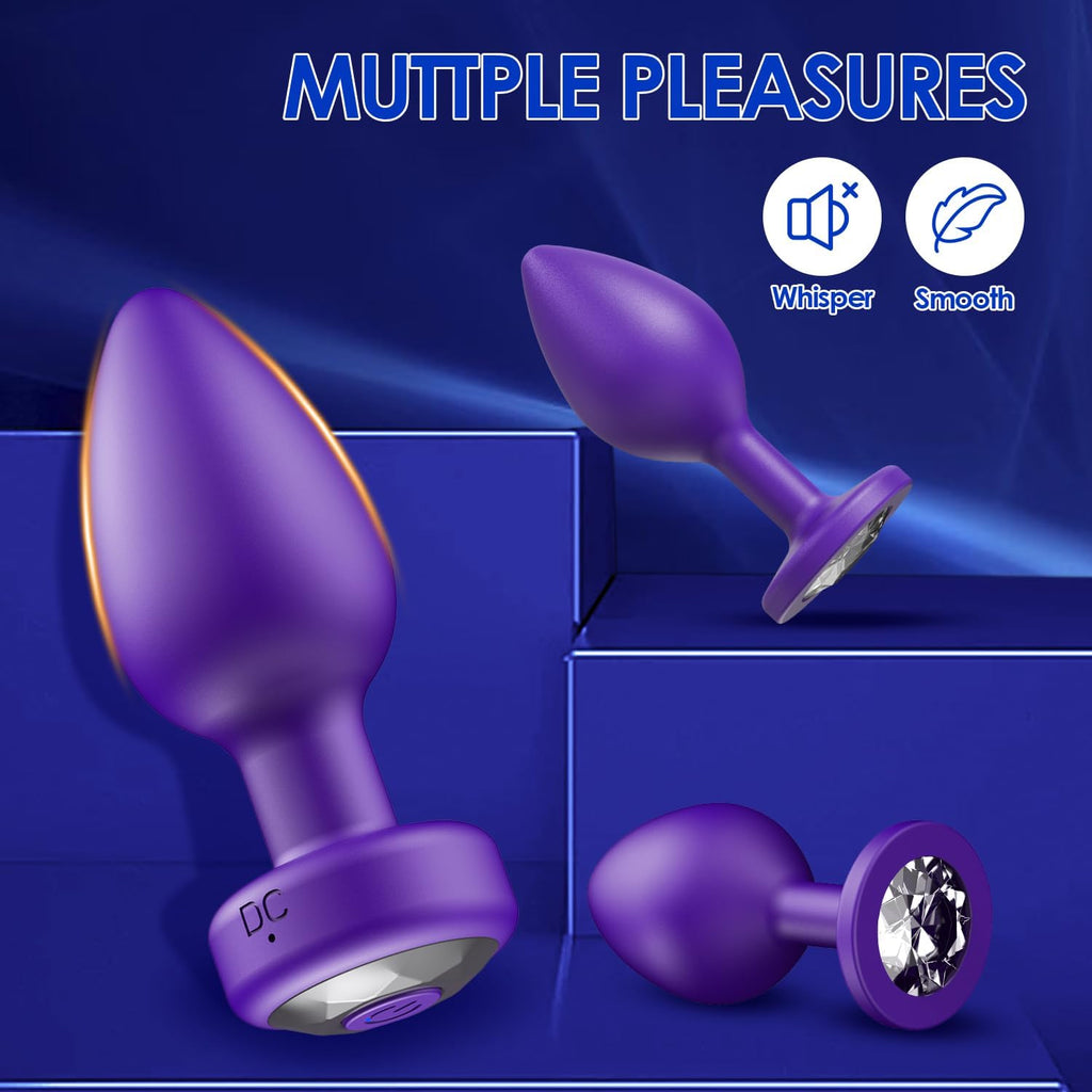 Juguetes Sexuales Vibrador Plug Anal\u2013Kit de Entrenamiento de 3...
