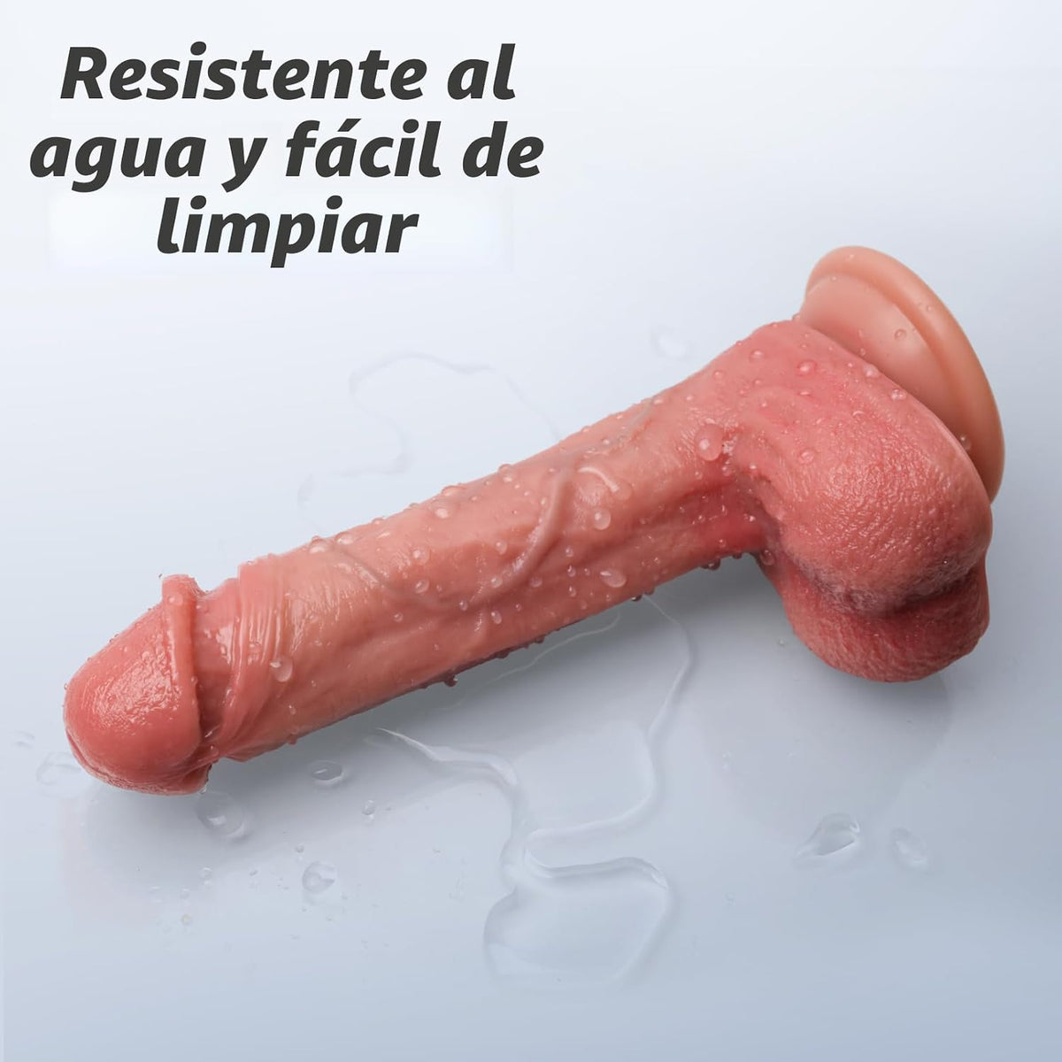 Kstert Consolador de silicona líquida de doble densidad de 8,3 pulg...