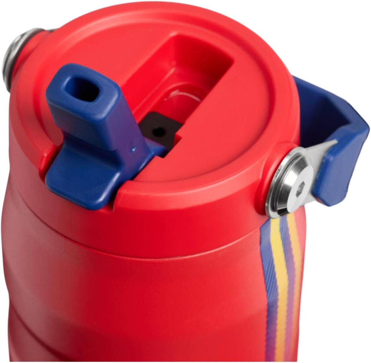 STANLEY IceFlow - Botella con popote 2.0, 24 onzas, color rojo y az...