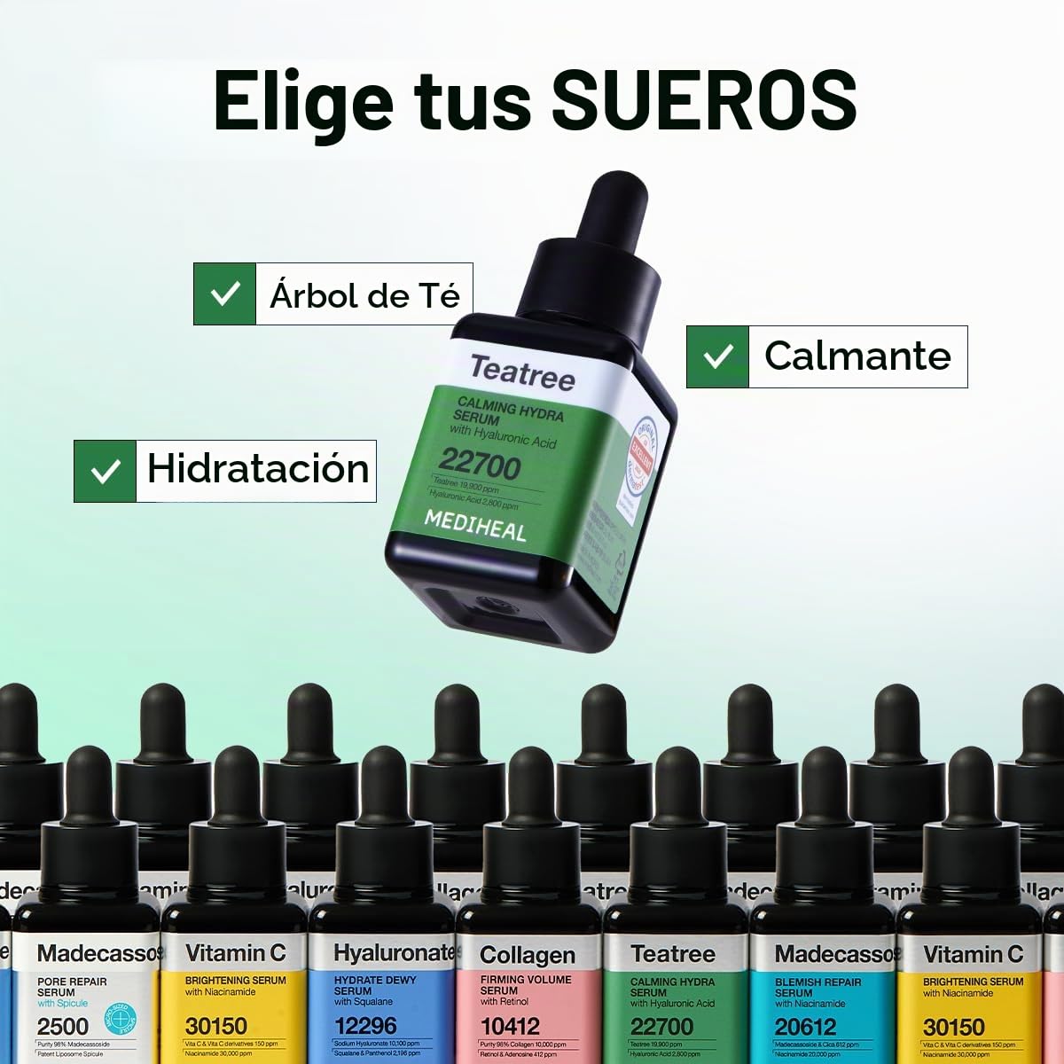 Suero Calmante Mediheal Teatree 1.35 onzas líquidas \u2013 Calma rá...