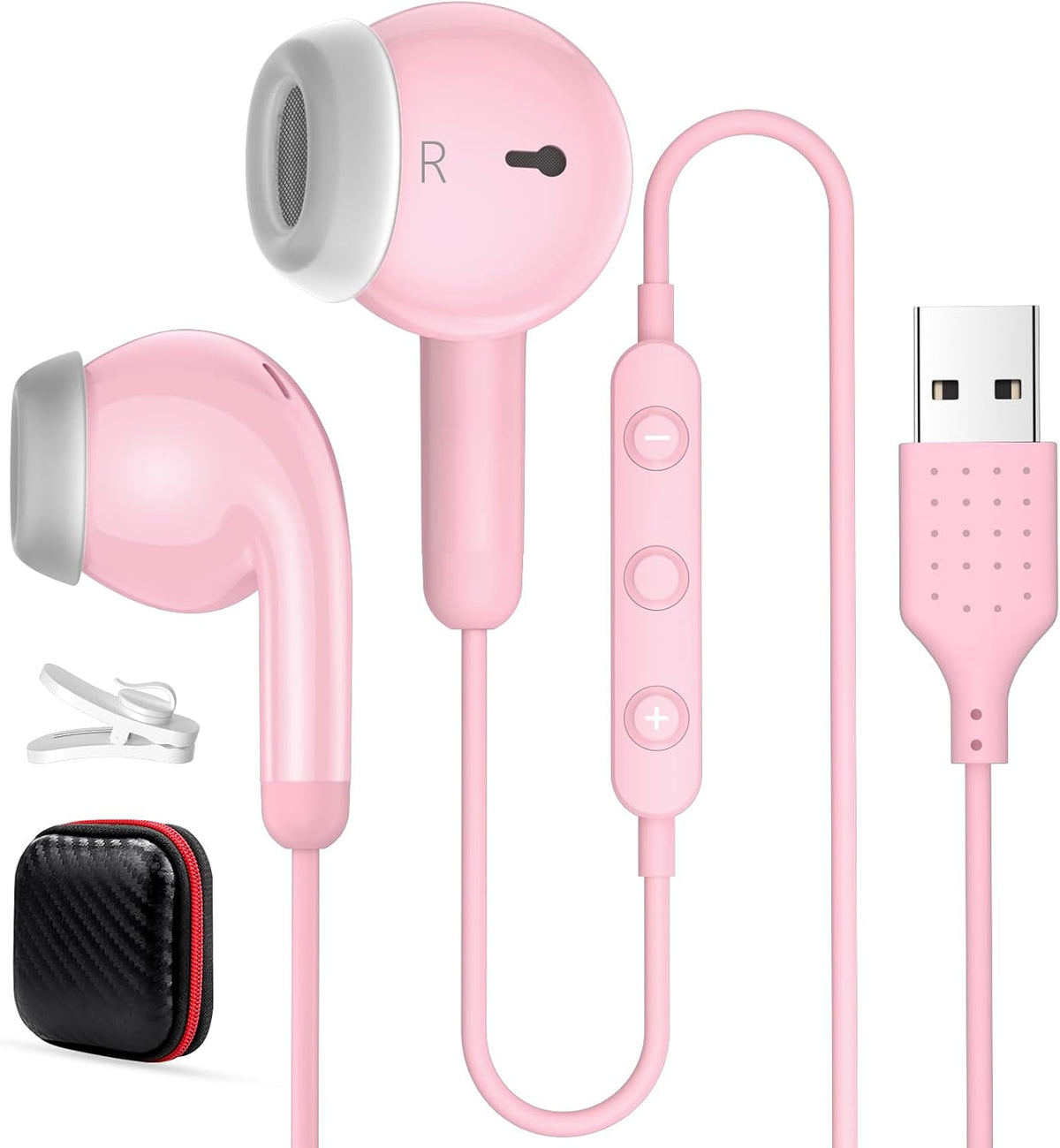 AIAUXAI Auriculares USB para PC,Auriculares con micrófono para comp...