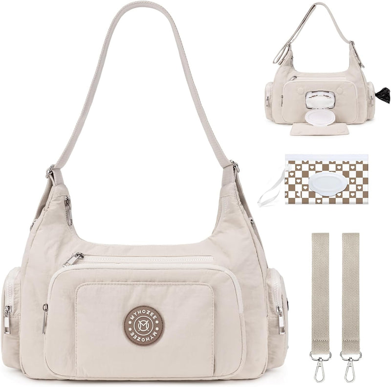 Bolsas cruzadas acolchadas para mujer, bolsa grande para pañales co...