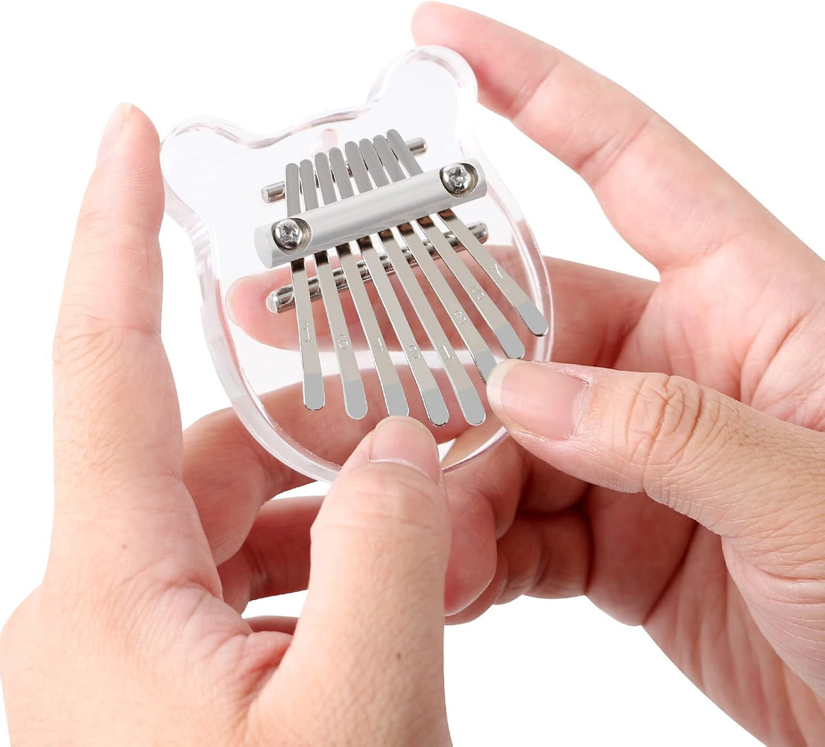 EASTROCK Mini kalimba de 8 teclas, piano de pulgar con accesorio de...