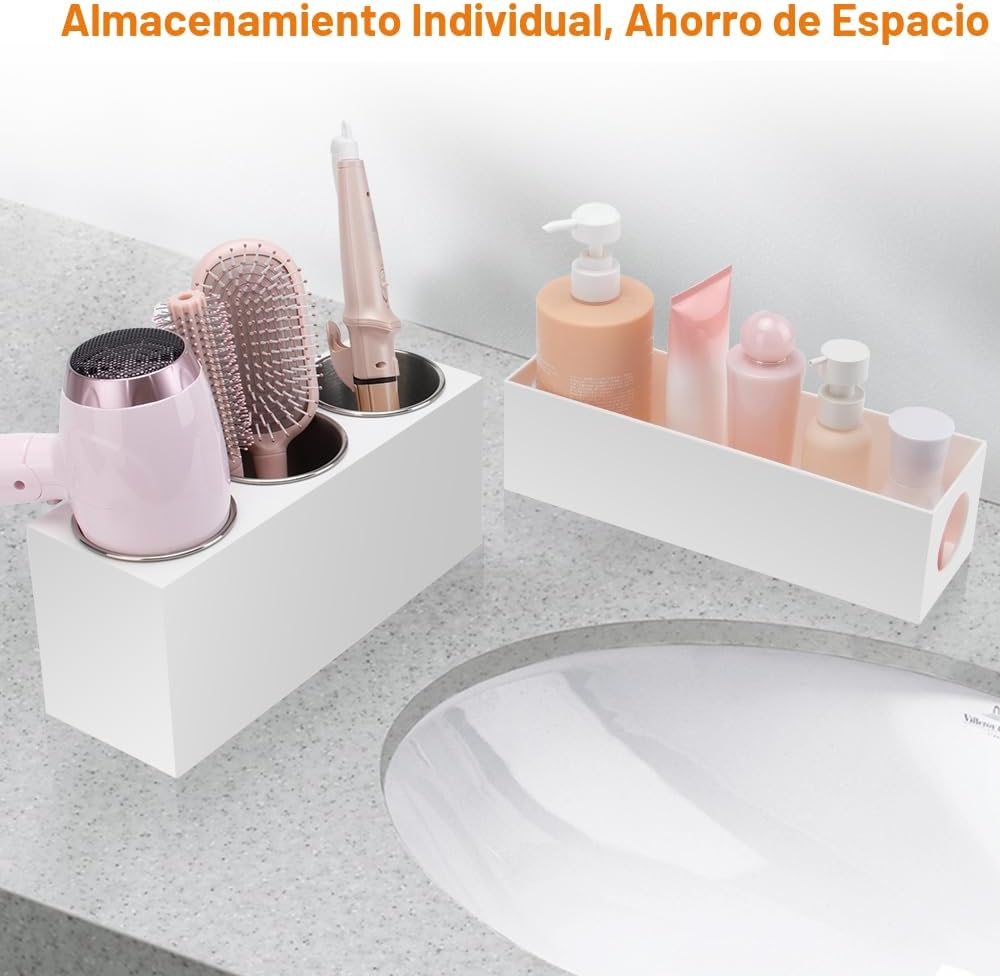 GFWARE Organizador de herramientas para el cabello con 3 tazas de a...