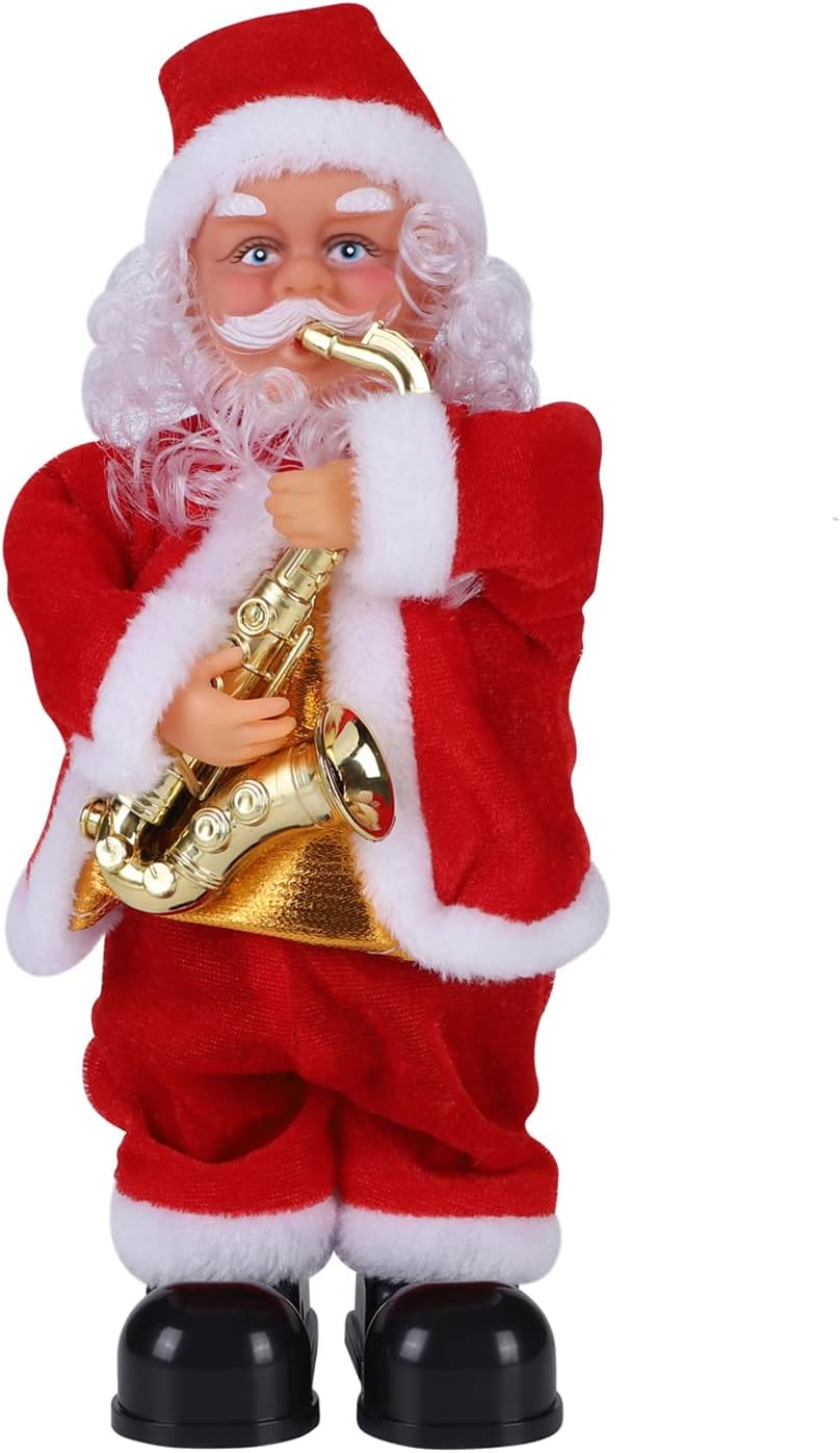 Muñeca eléctrica de Papá Noel bailando y cantando de Navidad, figur...