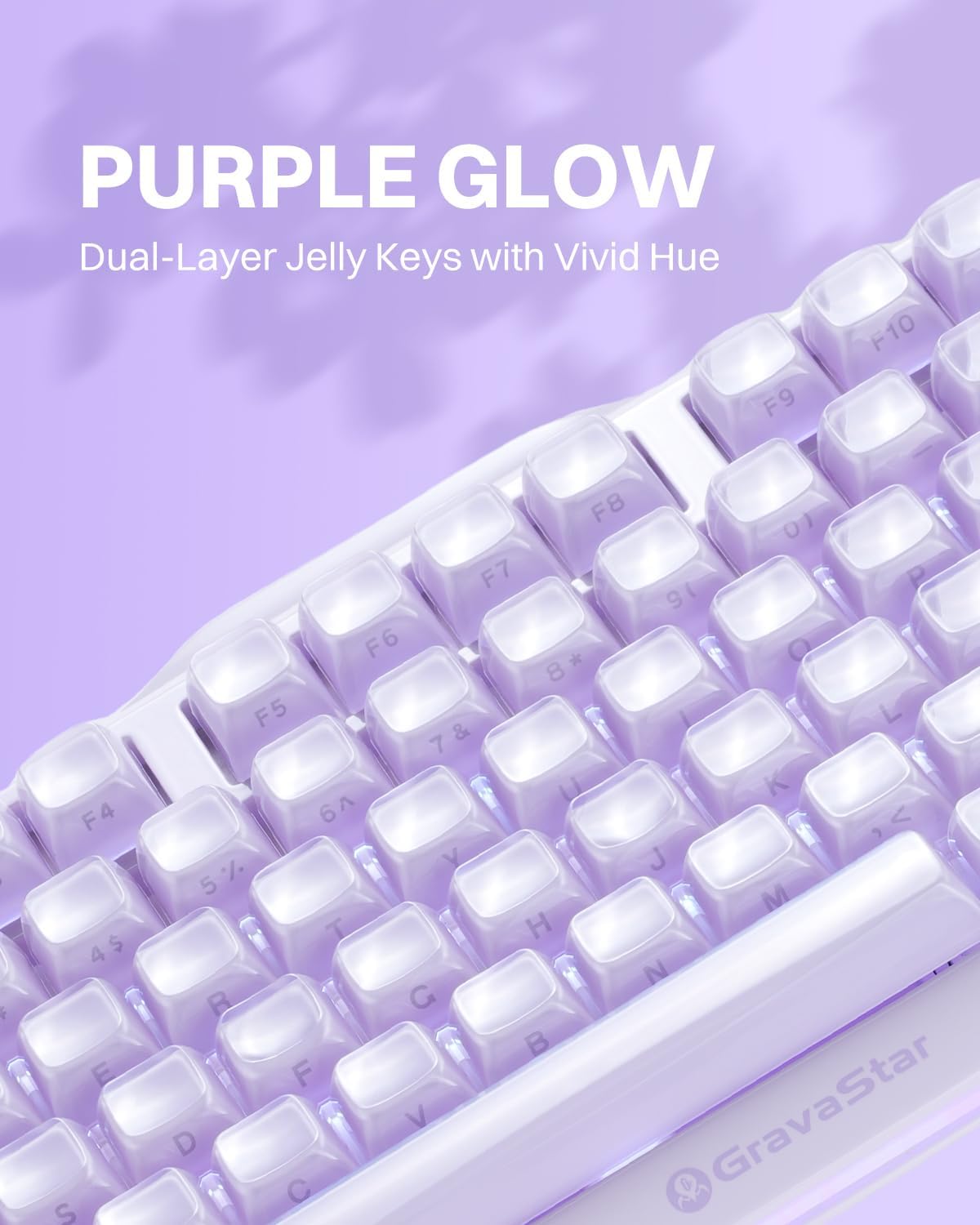 GravaStar Mercury K1 75% teclado mecánico inalámbrico para juegos,...