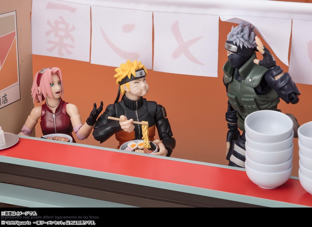 TAMASHII NATIONS - Naruto - Ichiraku Ramen Set S.H.Figuarts Figura...