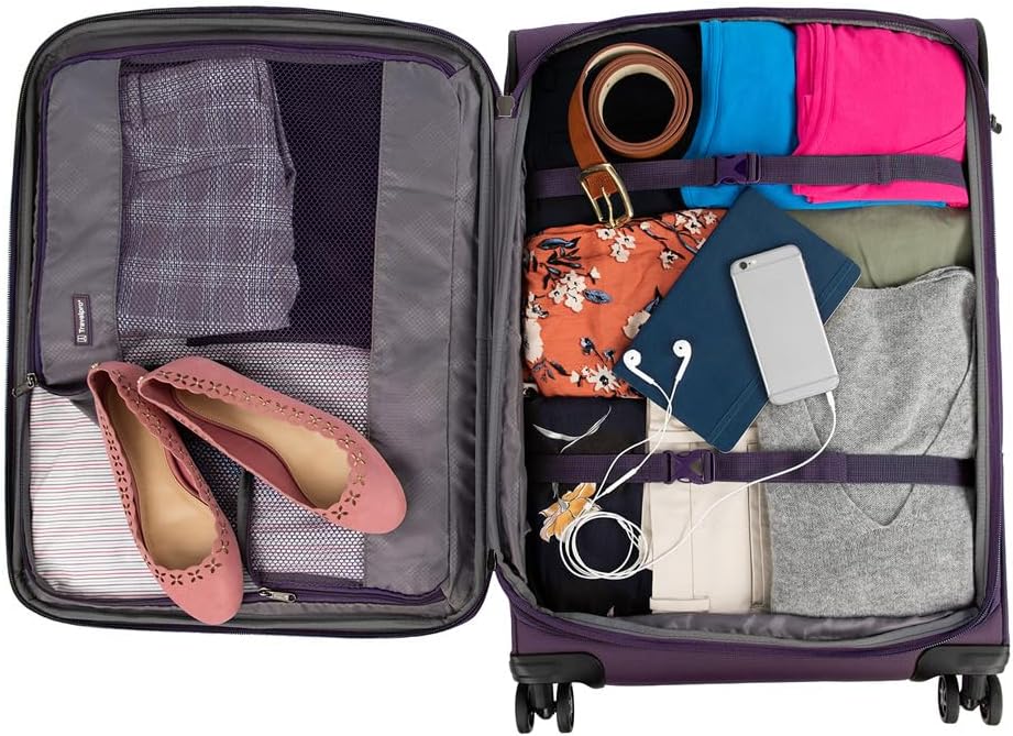 Travelpro Tourlite Softside - Juego de 3 piezas, equipaje expandibl...