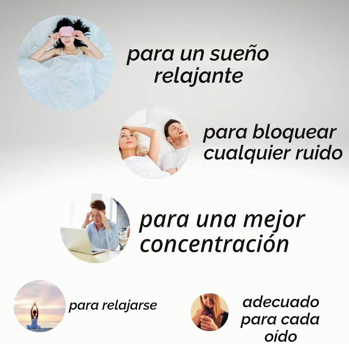 Ohropax Tapones reutilizables de algodón\/cera para los oídos \u201...