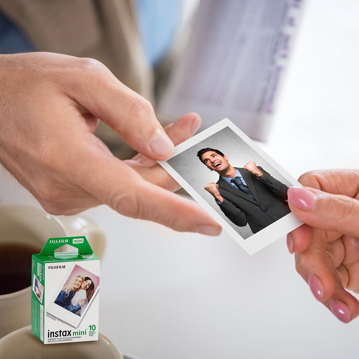 Película instantánea Fujifilm INSTAX Mini (Blanco) para cámaras Fuj...