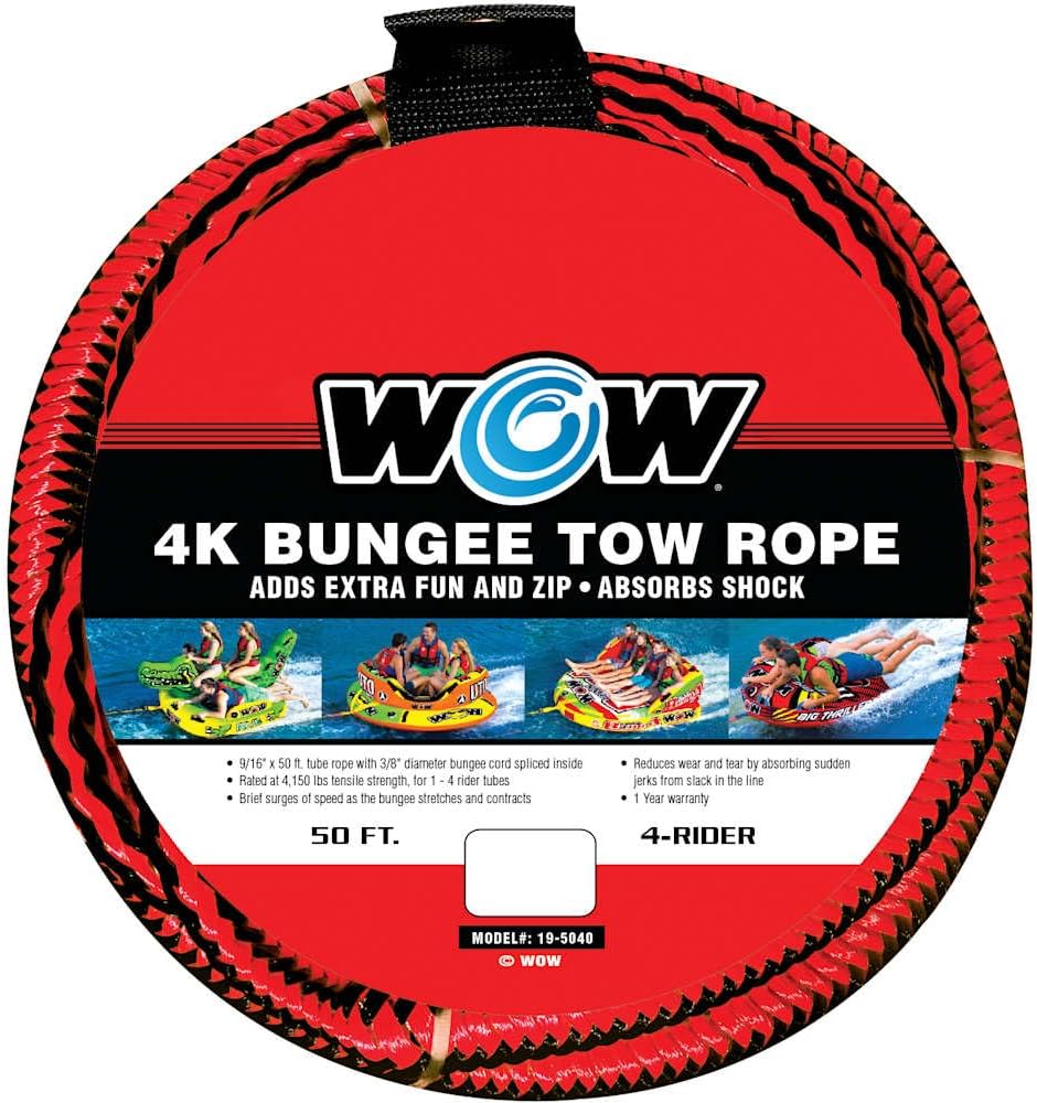 WOW Sports World of Watersports 19-5040, cuerda de remolque elástic...