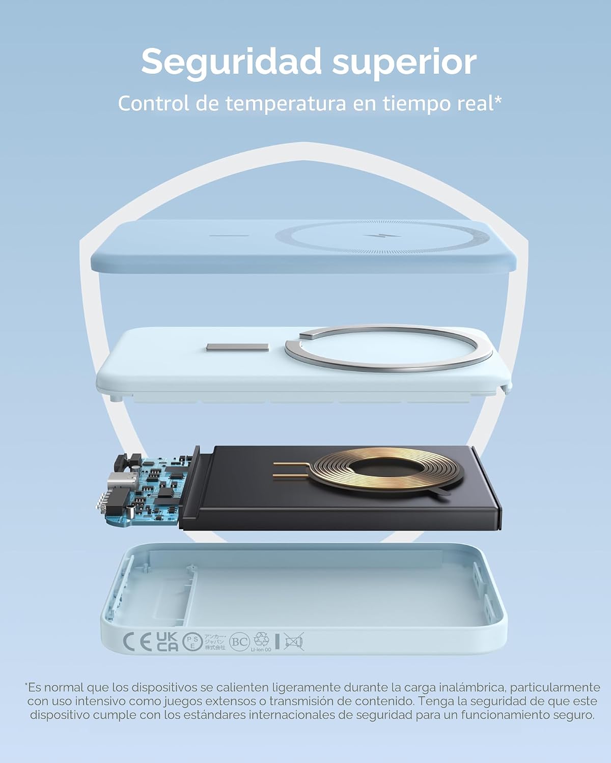 Anker Cargador portátil magnético 621 (MagGo), banco de energía ina...