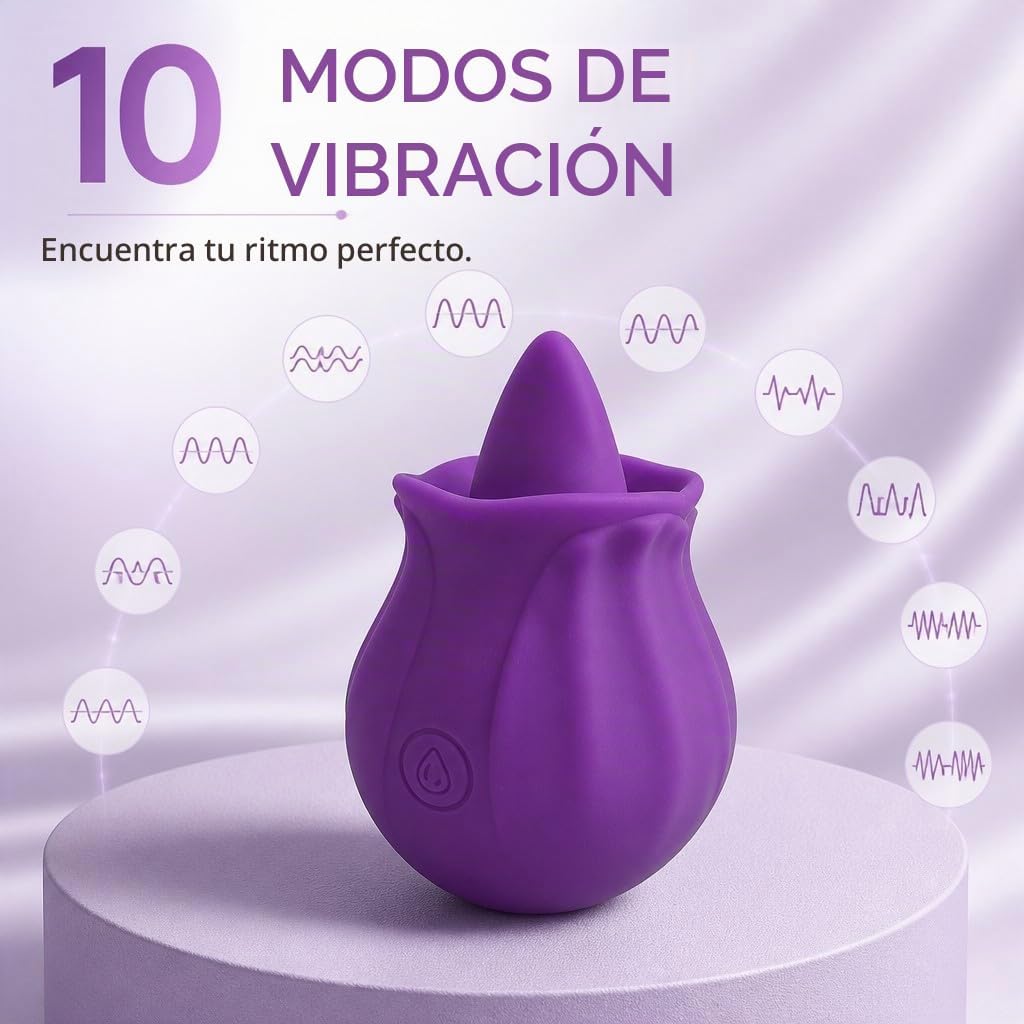 Quiet Clitoral Rose Sex Toys Lengua Lamiendo Vibrador Juguete Adult...