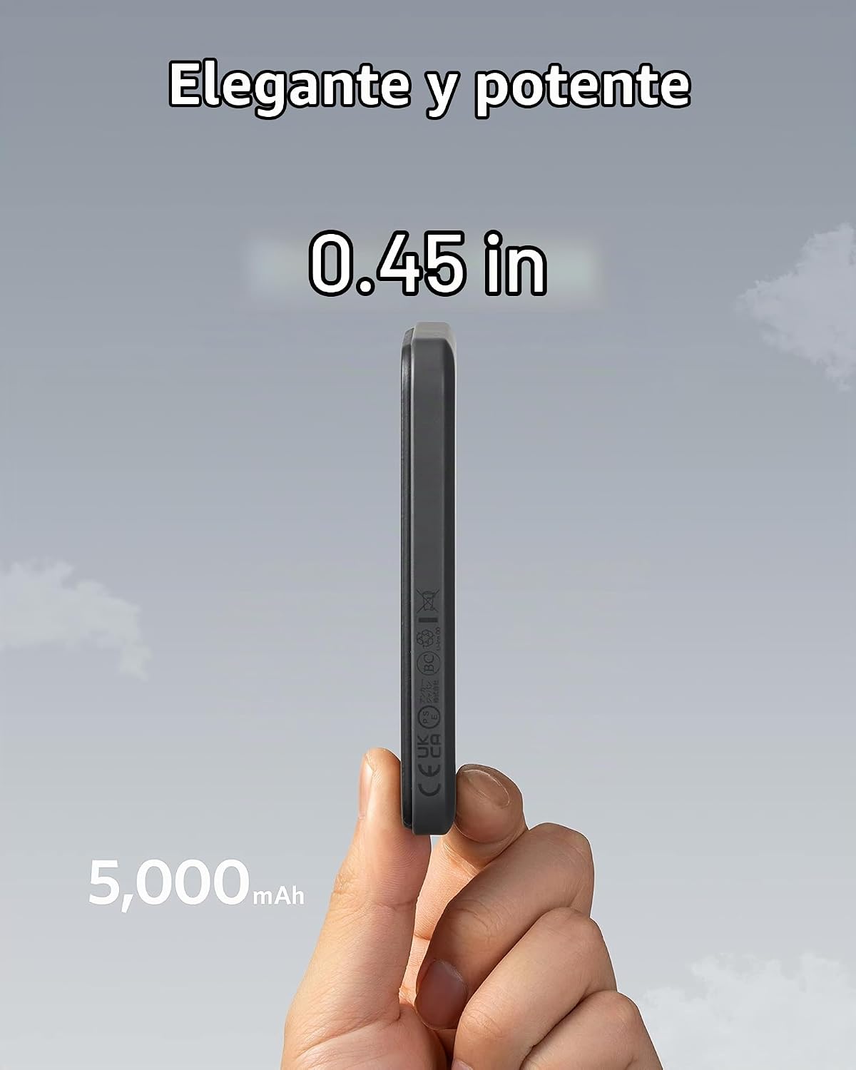 Anker 621 MagGo Power Bank, cargador portátil magnético de 5000 mAh...