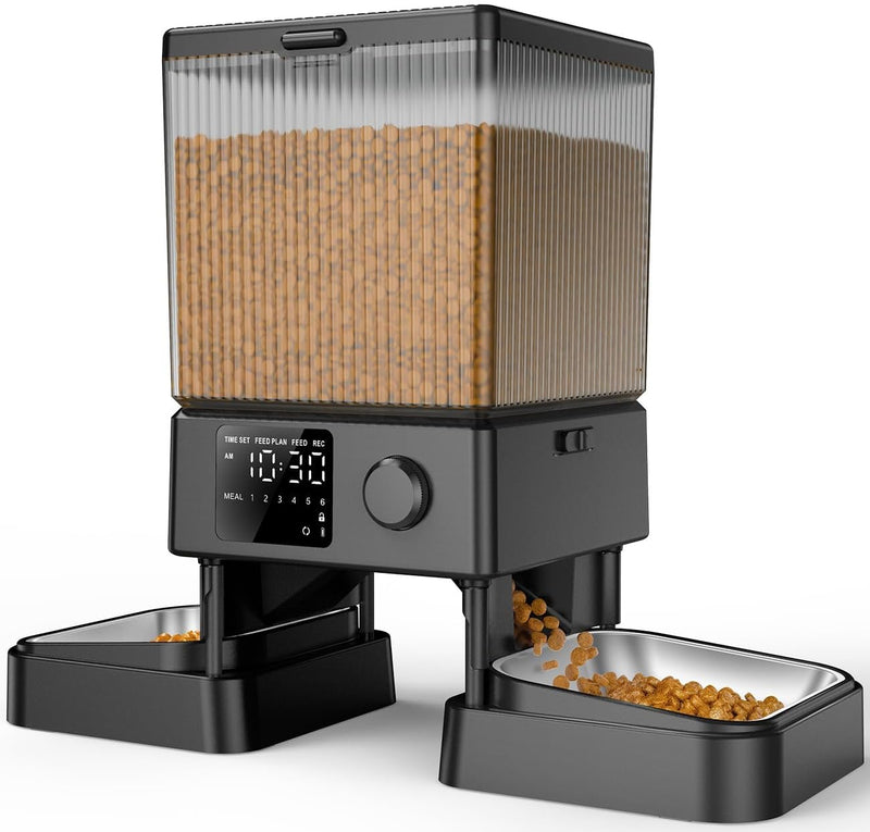 oneisall Comedero automático para gatos para 2 gatos, 20 tazas\/5 L...