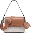 Calvin Klein Bolso de hombro con solapa Millie 2 en 1 para mujer y bandolera