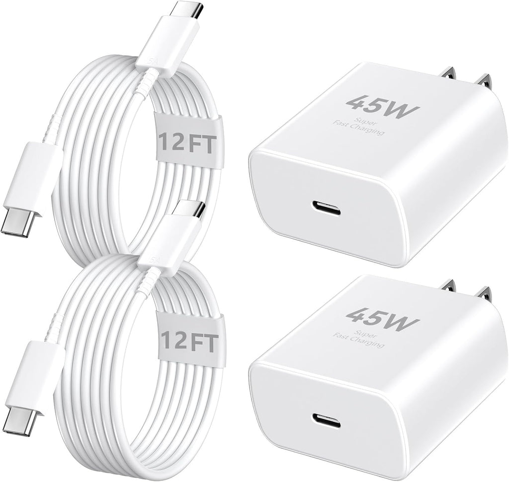 Cargador para iPhone 17, 16, 15 Pro Max, carga rápida, cargador USB C de 45 W, cable de carga rápida de 3 metros