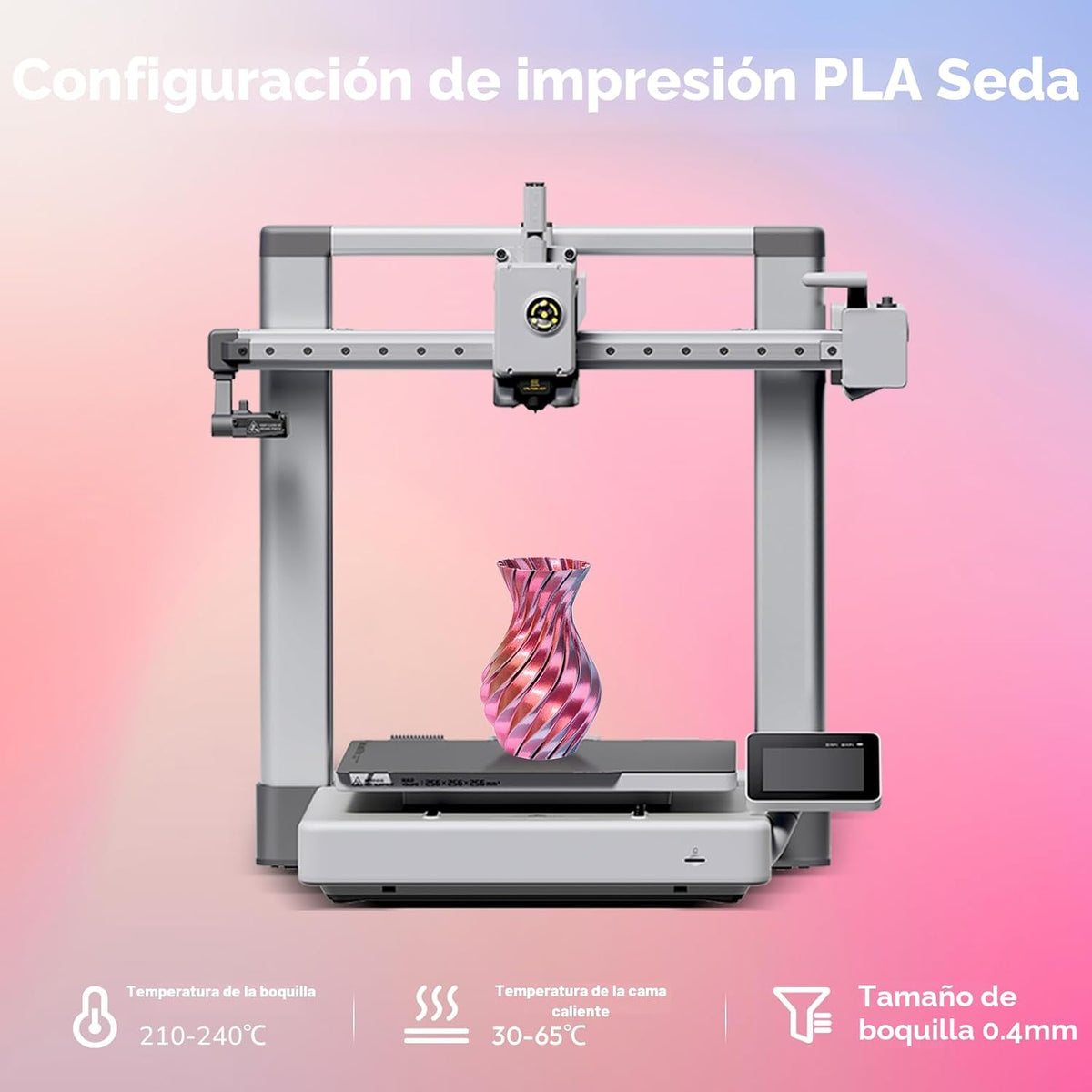 AMOLEN Paquete de filamentos para impresora 3D PLA de 4 colores en...