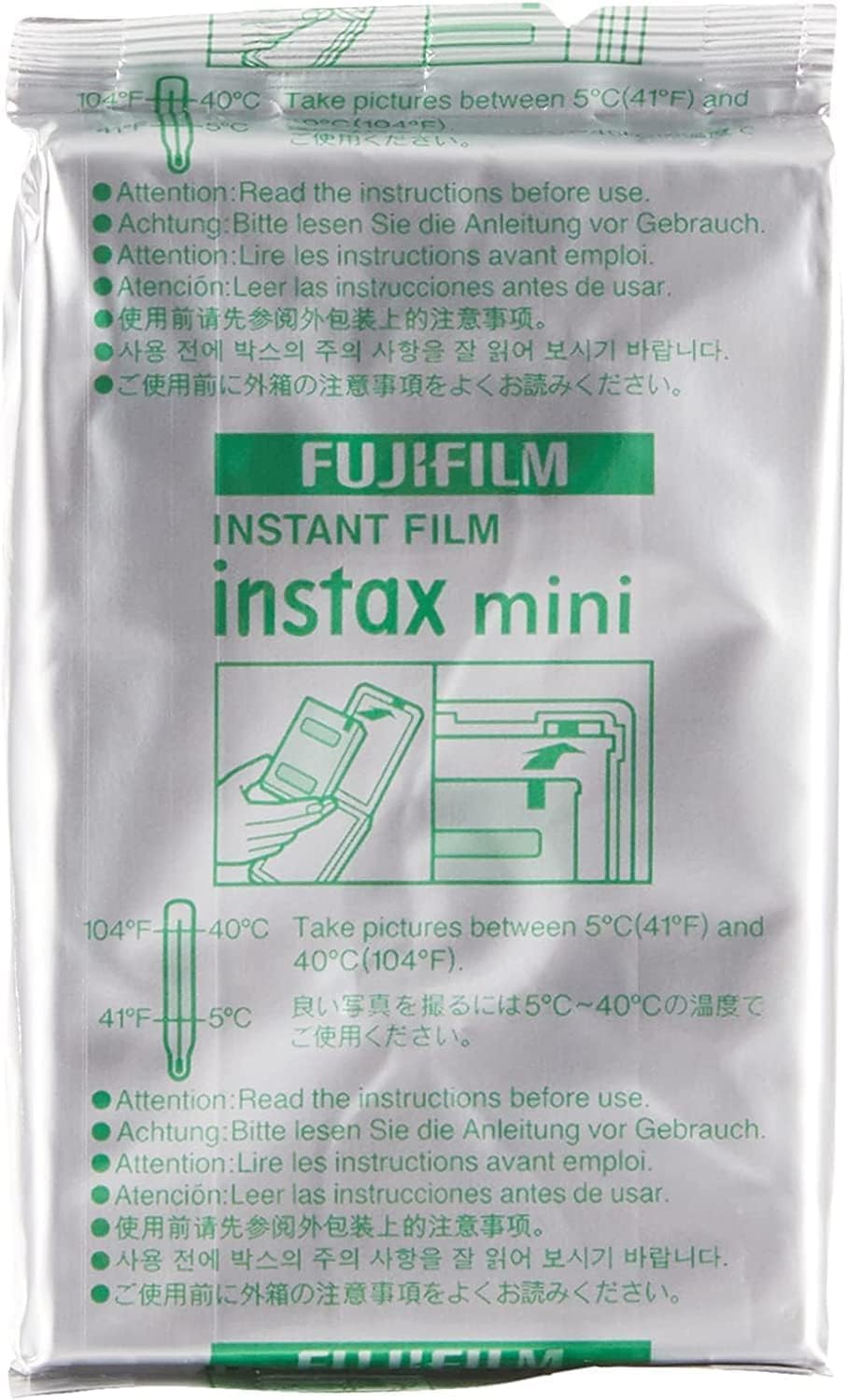 Fujifilm Instax mini película instantánea de luz diurna (paquetes d...