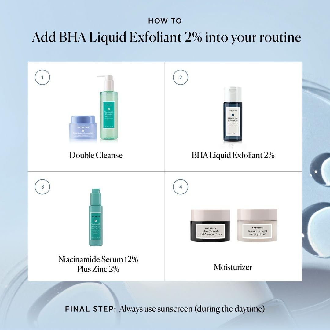 Naturium BHA - Exfoliante líquido al 2%, tratamiento exfoliante de...