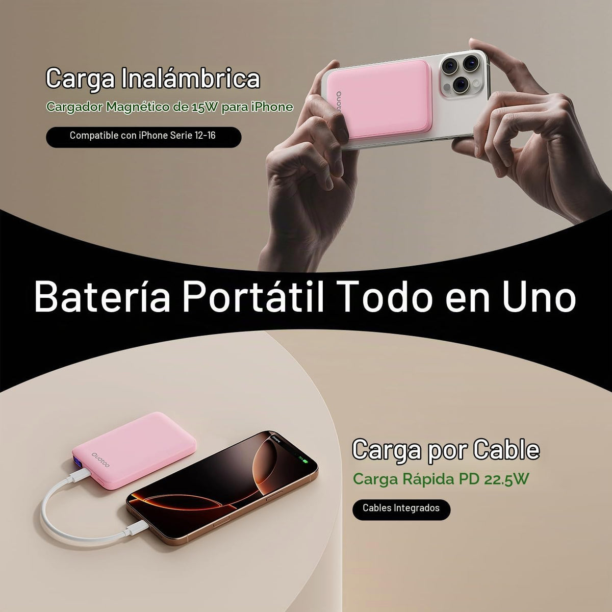 para el cargador portátil Magsafe, banco magnético delgado de la en...