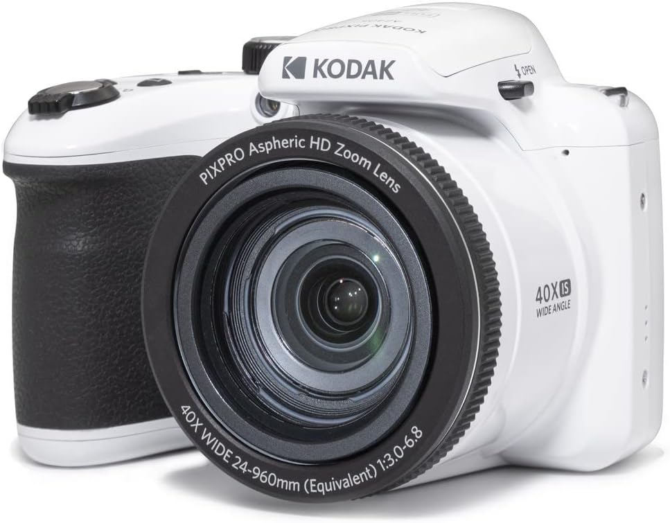 Cámara digital KODAK PIXPRO AZ405-WH 20MP con zoom óptico de 40X, l...