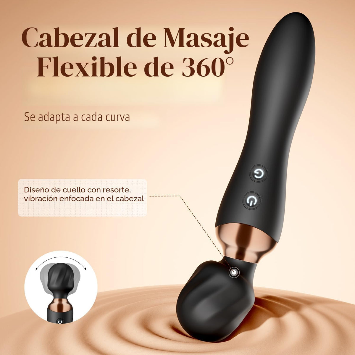 MOOLIGIRL Vibrador Varita Consolador de doble extremo, juguete sexu...