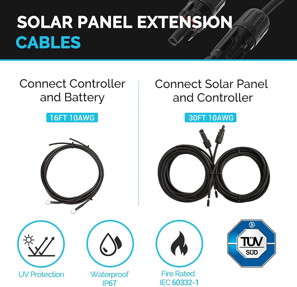 Renogy - Kit de panel solar monocristalino para caravana de 200 vat...