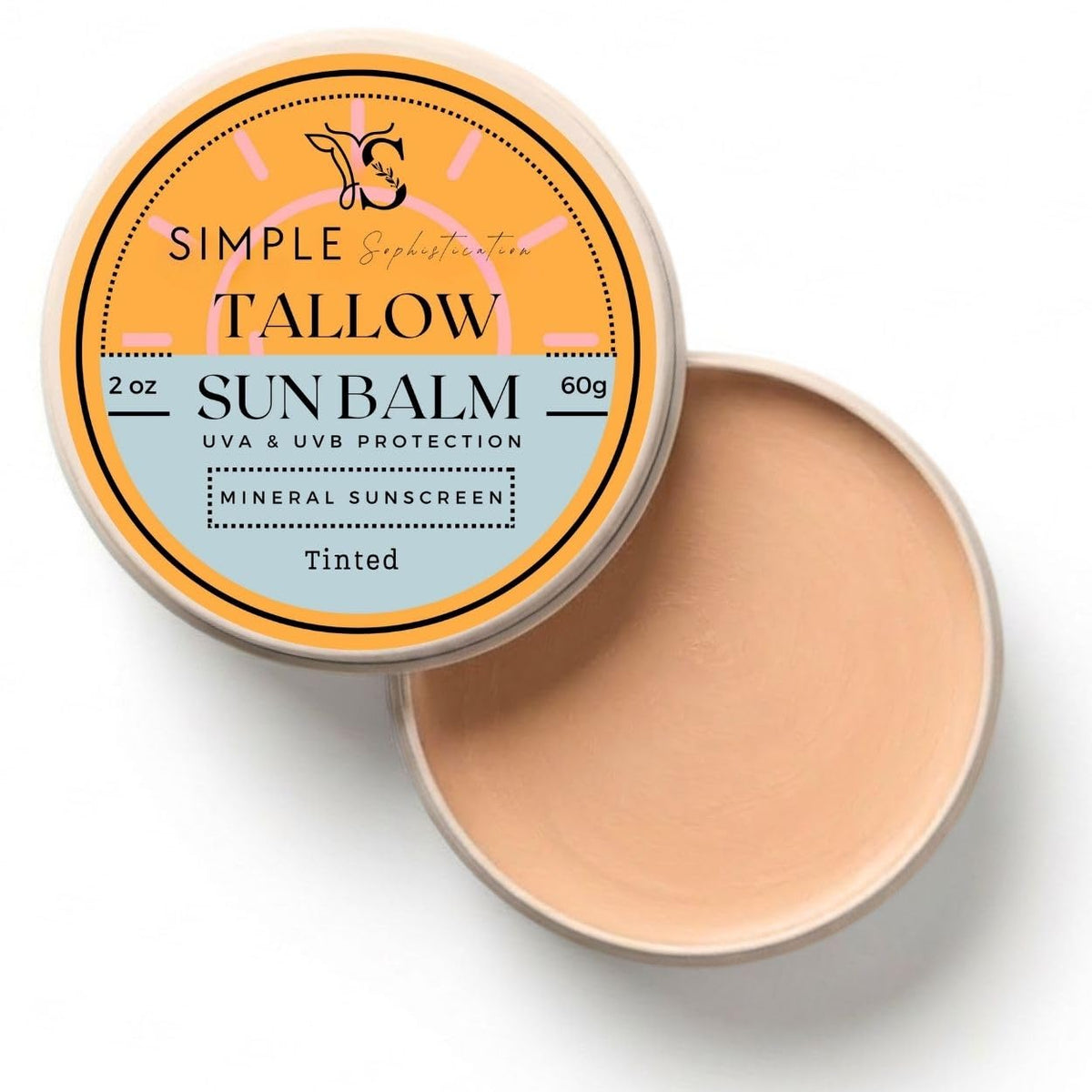 Protector solar mineral tintado SPF 50+ para cara, óxido de zinc co...