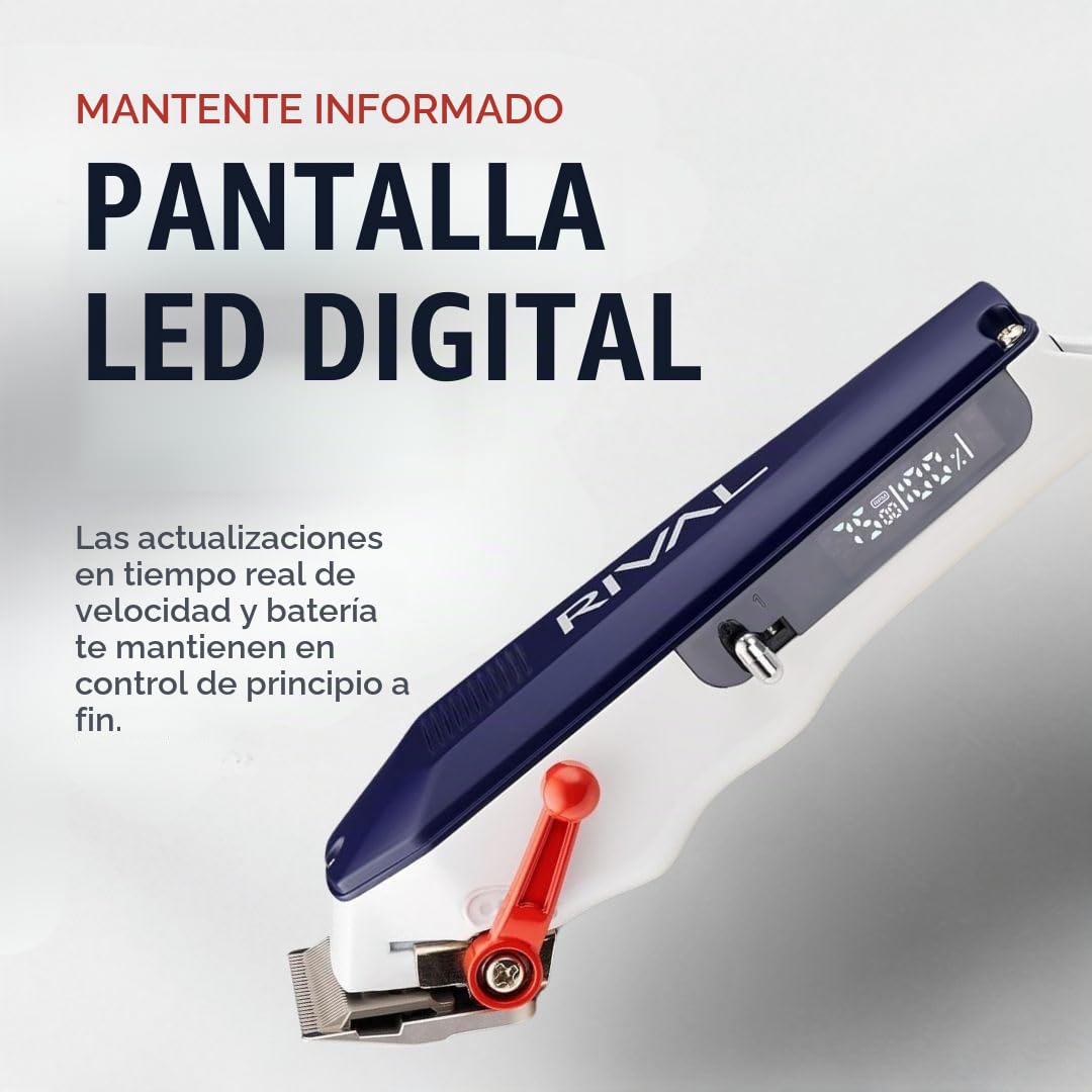 Stylecraft Rival - Cortapelos inalámbrico con pantalla digital y ca...