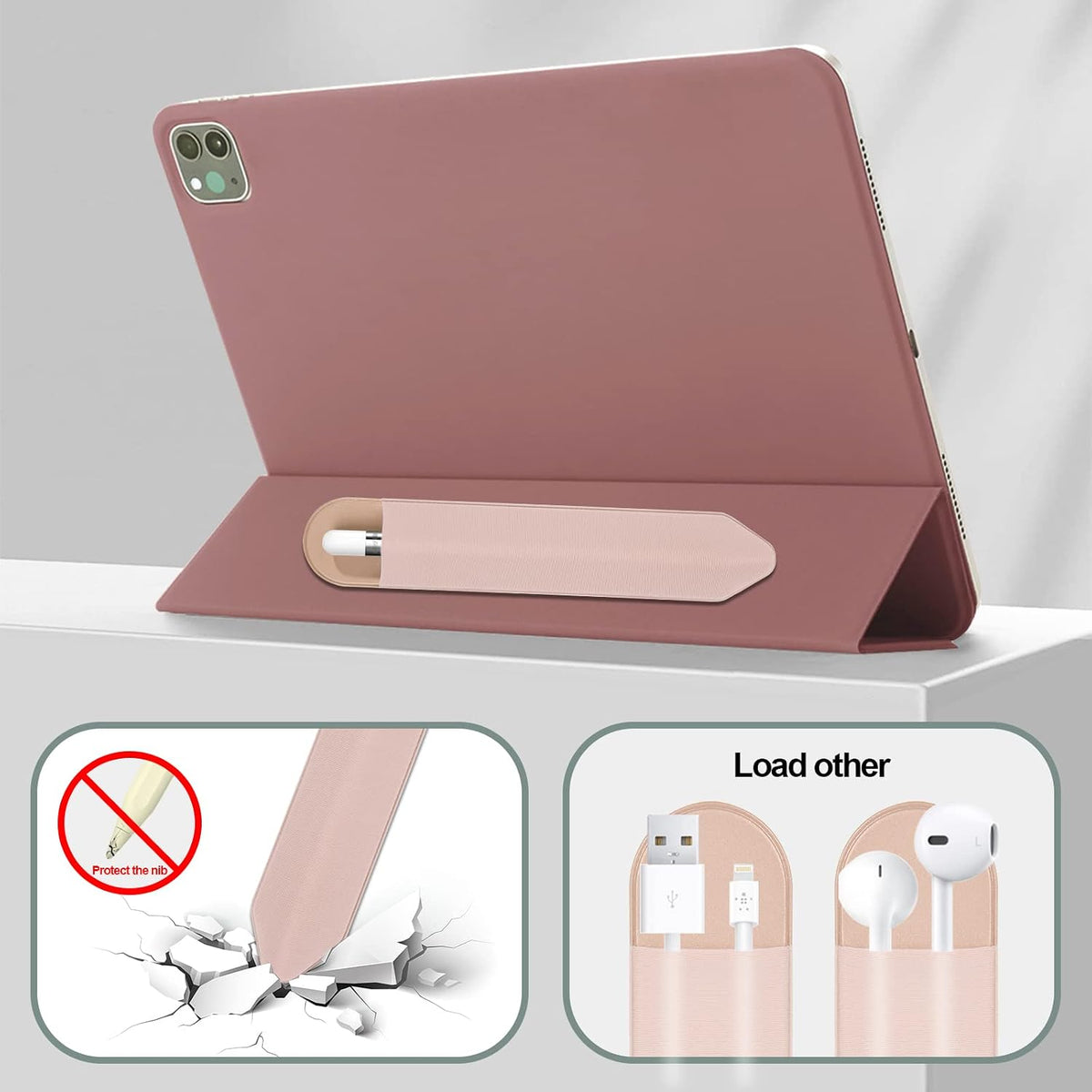 XLDLQU Paquete de 12 fundas adhesivas para lápices Apple Pencil (1ª...