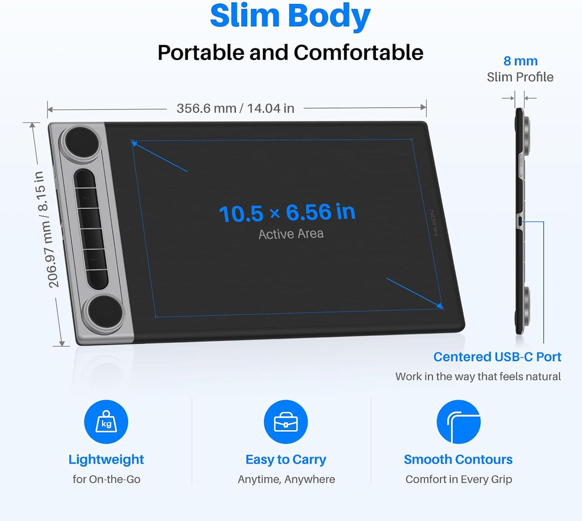HUION Inspiroy Dial 2 V2 Bluetooth 5.0 Tablet de dibujo, PenTech 4....