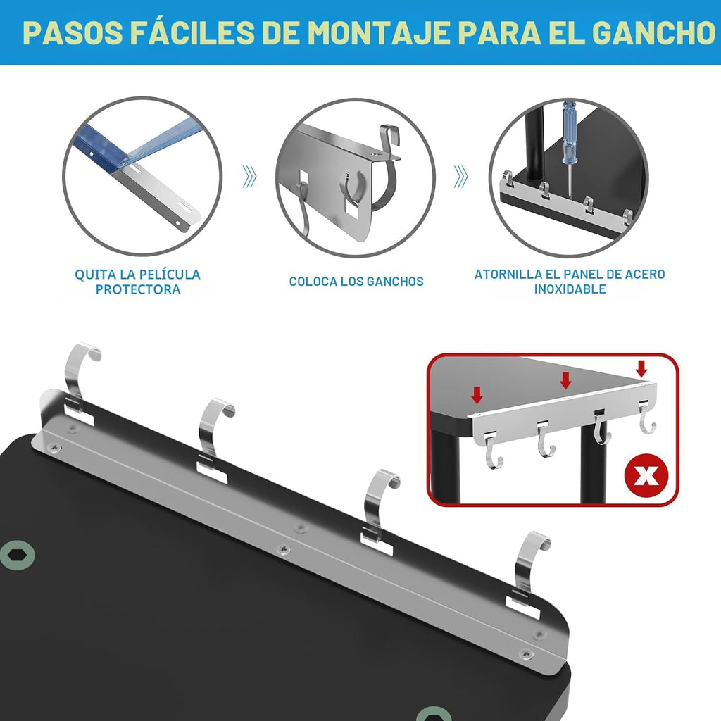 JayRex Estante de Esquina de Encimera, Organizador Mueble de 3 Nive...