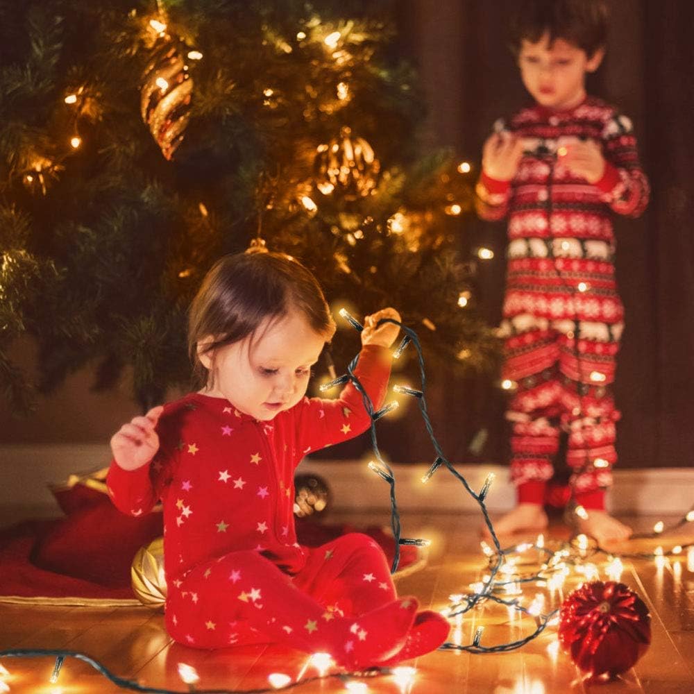 VTECHOLOGY: Cadena de 300 luces LED para árbol de Navidad de 105 pi...