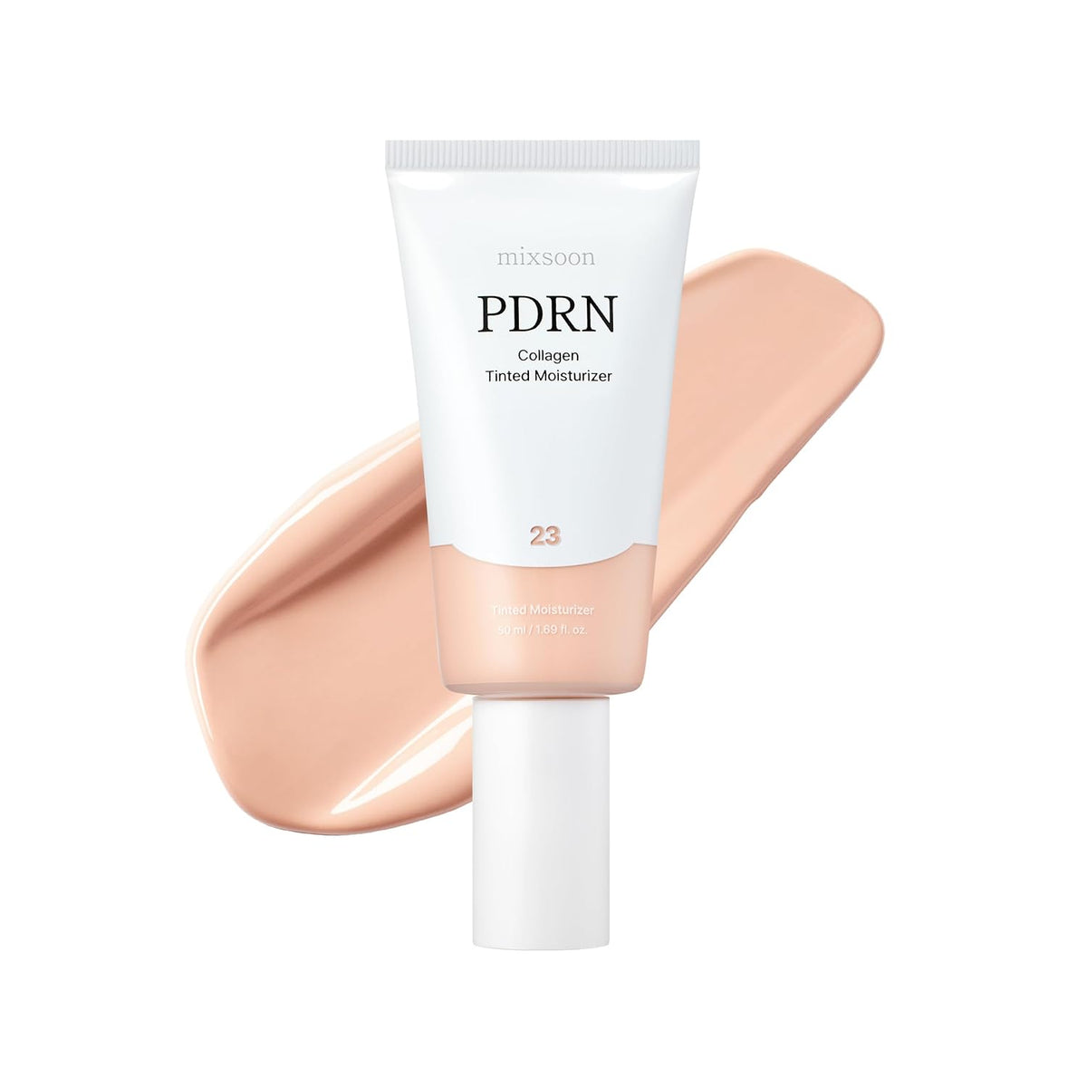 mixsoon PDRN Crema hidratante teñida con colágeno, base infundida p...