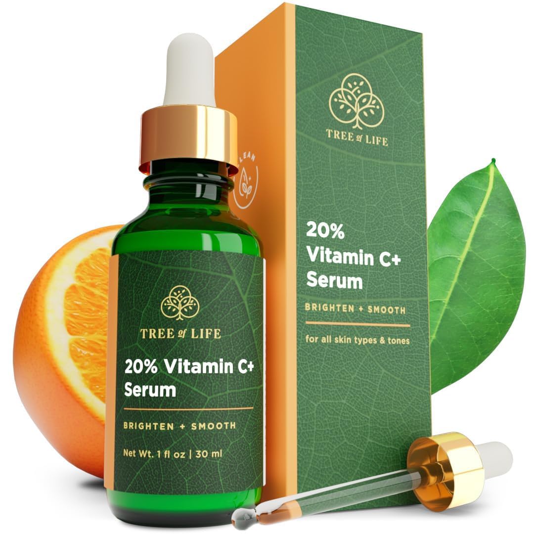 Suero de vitamina C+ Tree of Life para la cara, aceite facial remov...