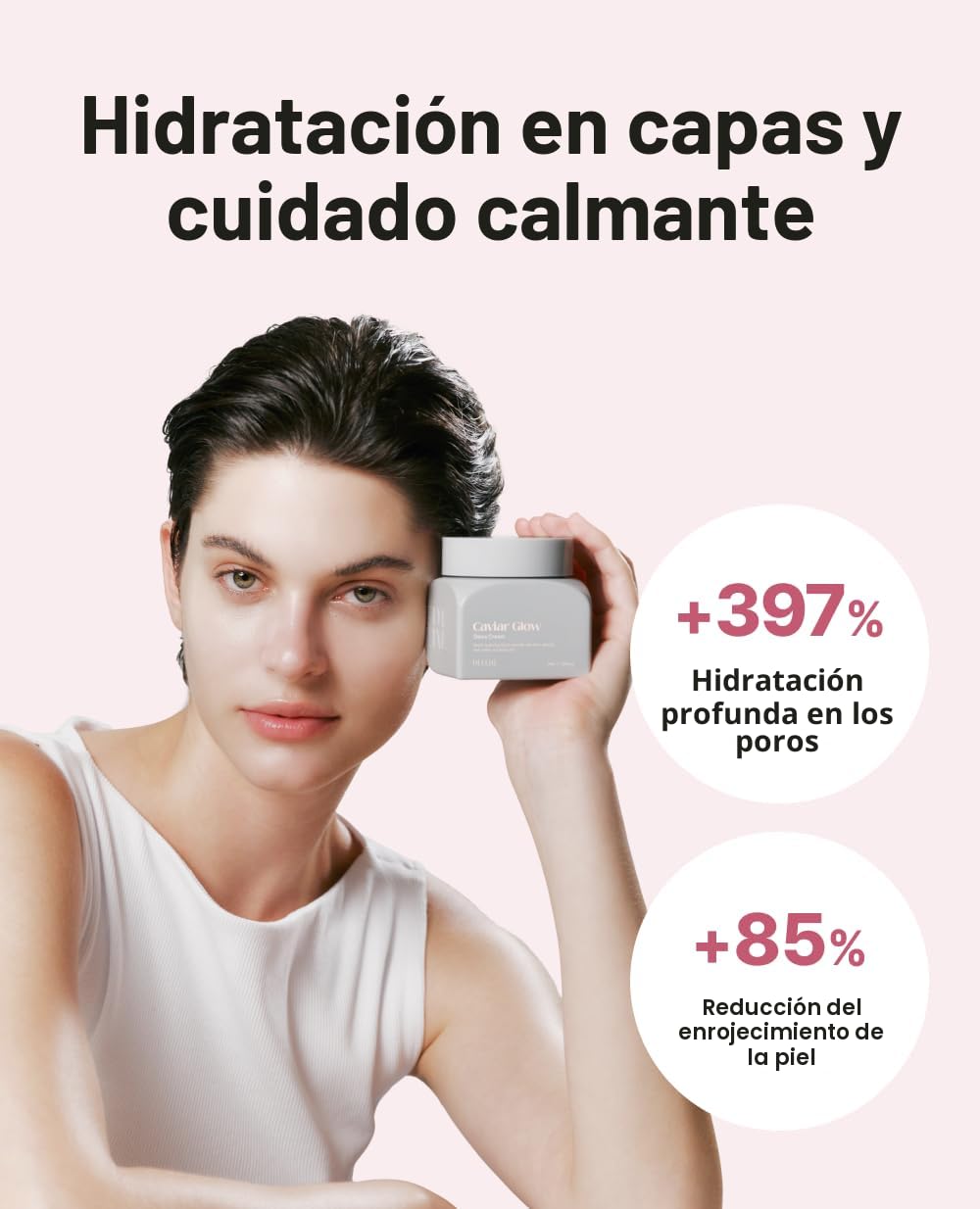 Delere Suero y crema Caviar Glow