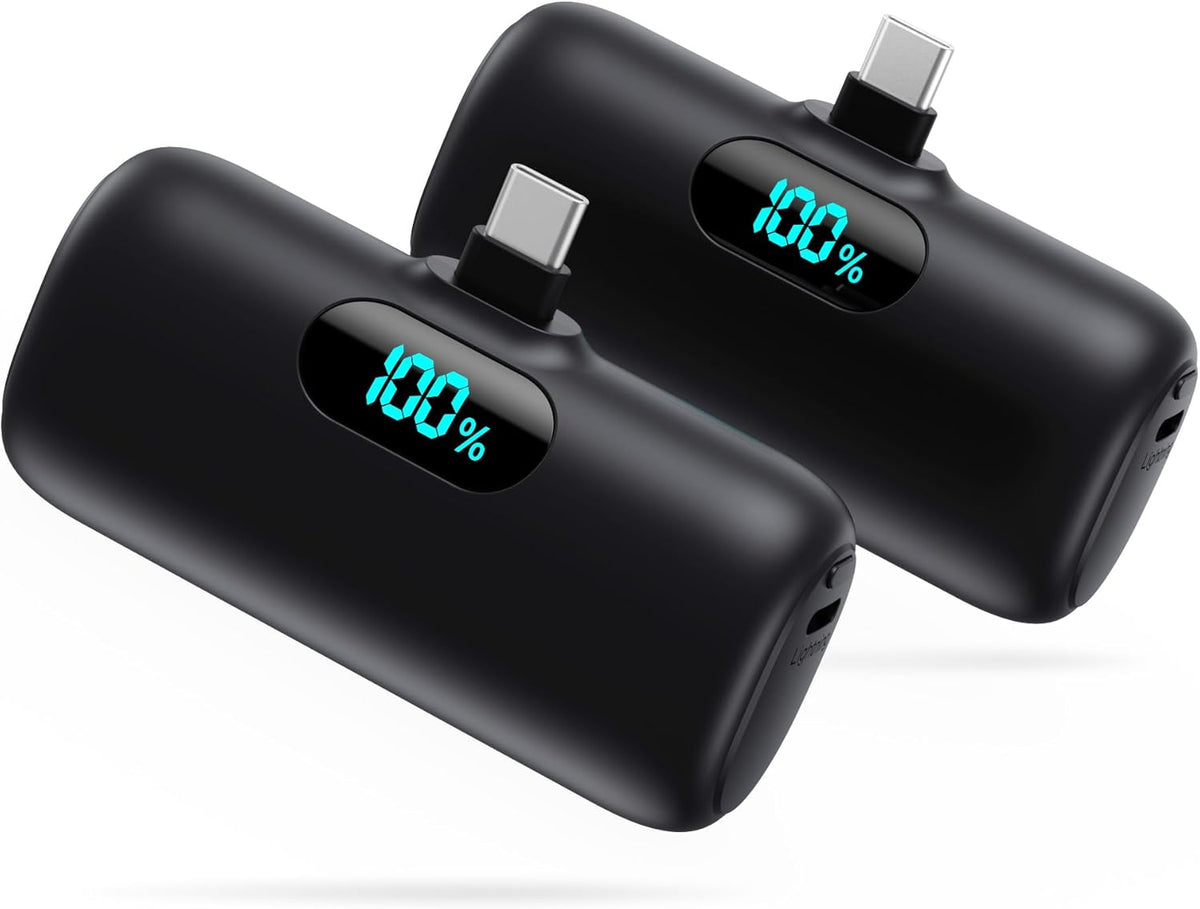 [Paquete de 2] Cargador portátil para iPhone 17\/16\/15, mini USB C...