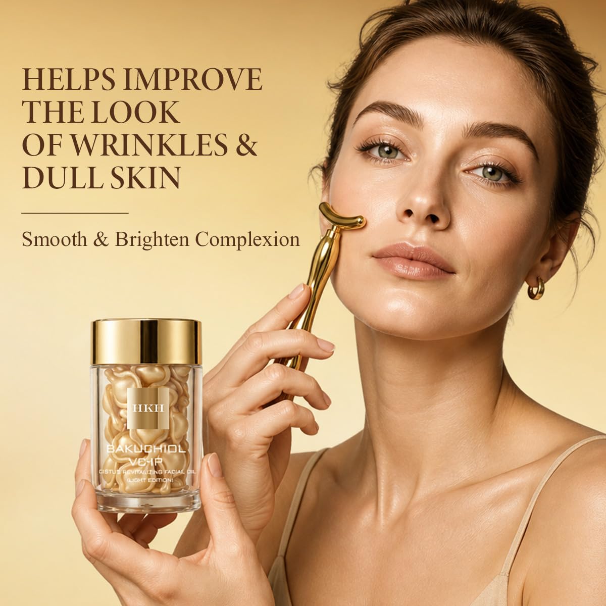 HKH Suero Bakuchiol, alternativa suave de retinol a base de plantas...