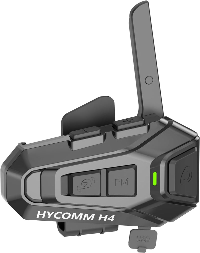 HYCOMM Auriculares Bluetooth de la motocicleta H4, sistema de comun...