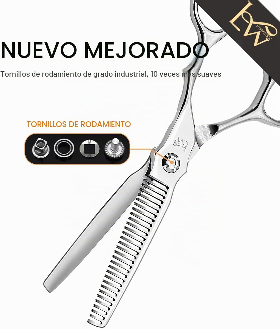 Tijeras de adelgazamiento profesionales de 6 pulgadas, se someten a...