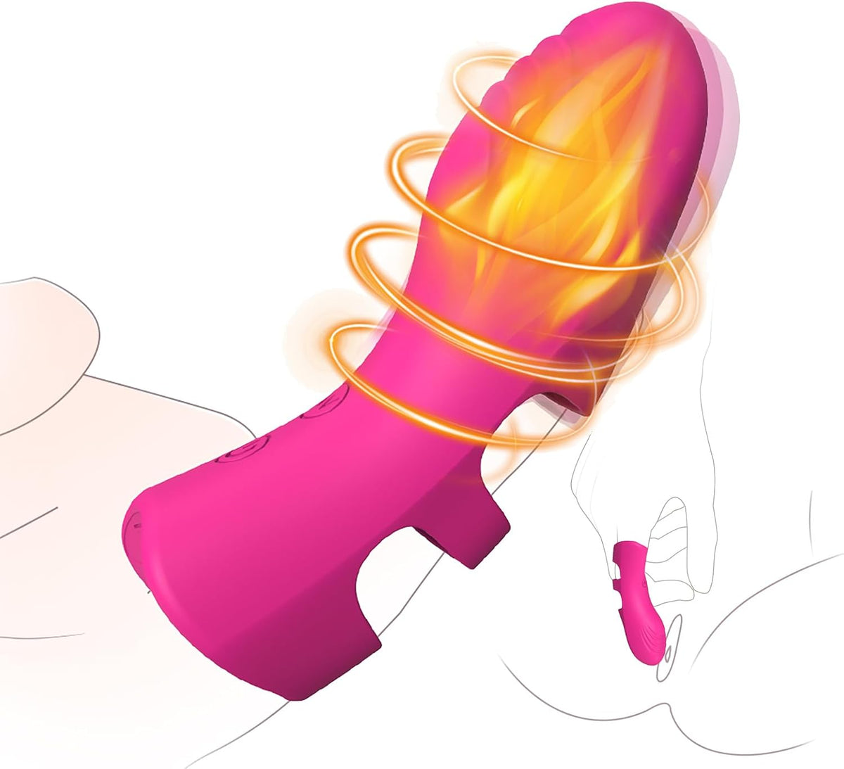 Vibrador de dedo para adultos, juguetes sexuales para mujeres, jugu...